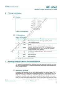 MPL115A2T2 Datasheet Page 3