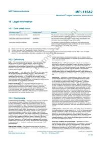 MPL115A2T2 Datasheet Page 21