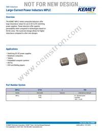 MPLC0730L3R3 Datasheet Cover