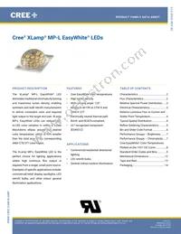 MPLEZW-A1-R100-0000E040H Datasheet Cover