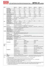 MPM-30-15ST Datasheet Page 2