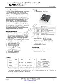 MPM01 Datasheet Cover