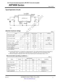 MPM01 Datasheet Page 2