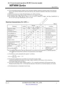 MPM04 Datasheet Page 3