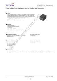 MPM0527SJ Datasheet Cover