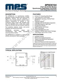 MPM3610AGQV-Z Datasheet Cover