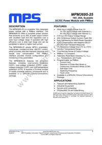 MPM3695GRF-25-0022 Datasheet Cover