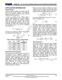 MPM38222GR-Z Datasheet Page 15