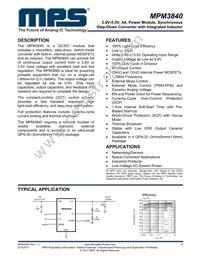 MPM3840GQV-P Datasheet Cover