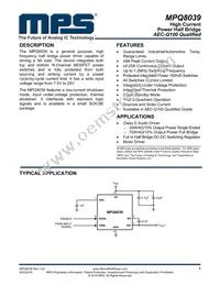 MPQ8039GN-AEC1 Datasheet Cover