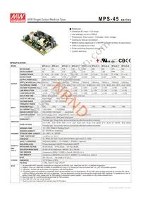 MPS-45-7.5 Datasheet Cover