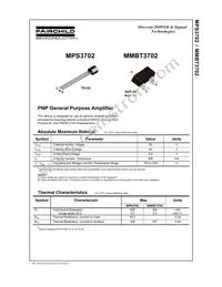 MPS3702_D75Z Datasheet Cover