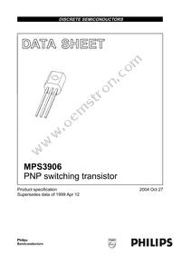 MPS3906 Datasheet Cover