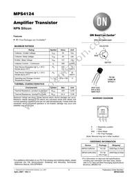 MPS4124RLRAG Datasheet Cover