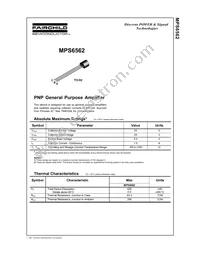 MPS6562_D75Z Datasheet Cover