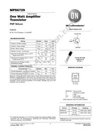 MPS6729G Datasheet Cover