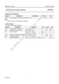 MPSA06 Datasheet Page 3