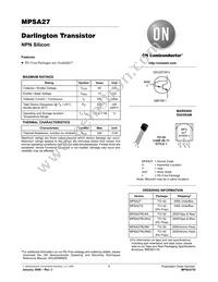 MPSA27 Datasheet Cover