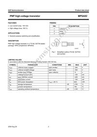 MPSA92 Datasheet Page 2