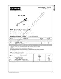 MPSL01_D27Z Datasheet Cover