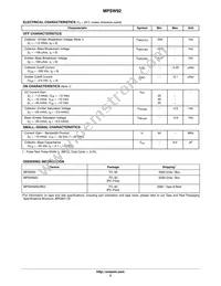MPSW92RLRAG Datasheet Page 2