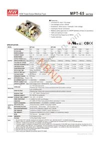 MPT-65B Datasheet Cover