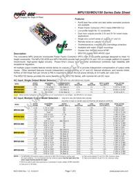 MPU150-4350 Datasheet Cover