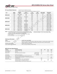 MPU150-4350 Datasheet Page 2