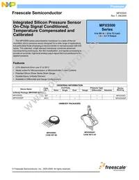 MPX5500D Datasheet Cover