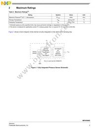 MPX5999D Datasheet Page 3