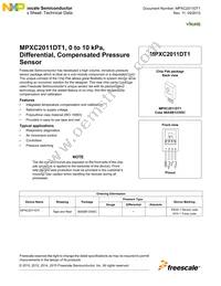 MPXC2011DT1 Datasheet Cover