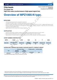 MPZ1005AFZ100NT000 Datasheet Page 3