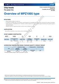 MPZ1005S300CTD25 Datasheet Page 3