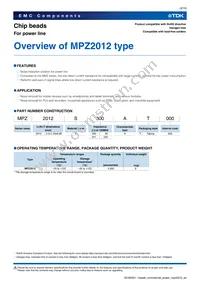 MPZ2012S300AT000 Datasheet Page 3