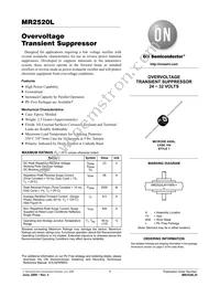 MR2520LRLG Datasheet Cover