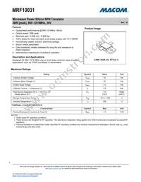 MRF10031 Datasheet Cover