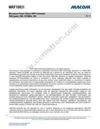 MRF10031 Datasheet Page 6