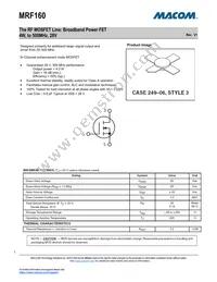 MRF160 Datasheet Cover