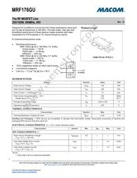 MRF176GV Datasheet Cover