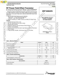 MRF18090AR3 Datasheet Cover