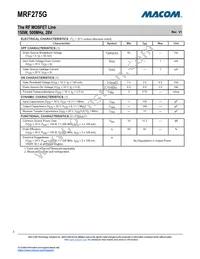 MRF275G Datasheet Page 2