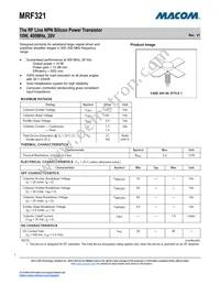 MRF321 Datasheet Cover