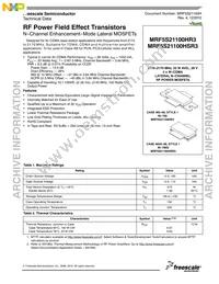 MRF5S21100HSR5 Datasheet Cover