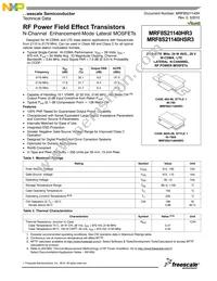 MRF8S21140HSR3 Datasheet Cover