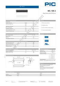 MS-108-3-1 Datasheet Cover