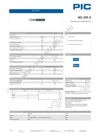 MS-209-3-1-0300 Datasheet Cover