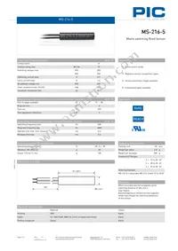 MS-216-5-2-0500 Datasheet Cover