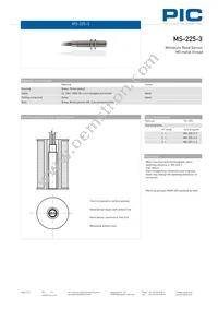 MS-225-3-1-0500 Datasheet Page 2