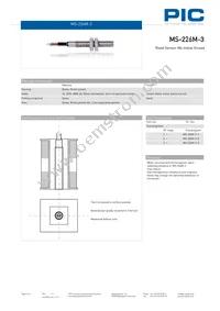 MS-226M-3-3-0500 Datasheet Page 2