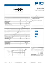 MS-228-3-1-0500 Datasheet Cover